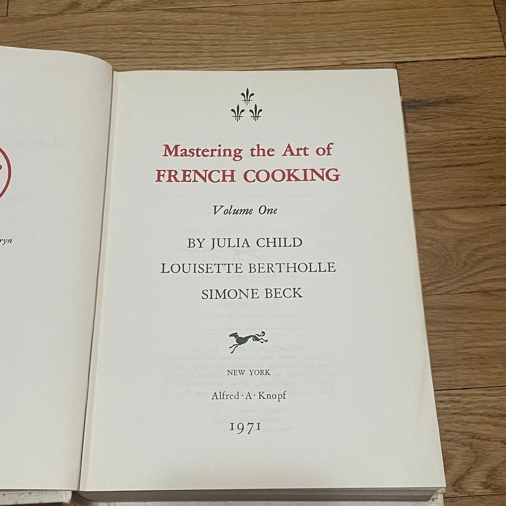 VTG Mastering the Art of French Cooking Julia Child 1971 20th Printing Knopf